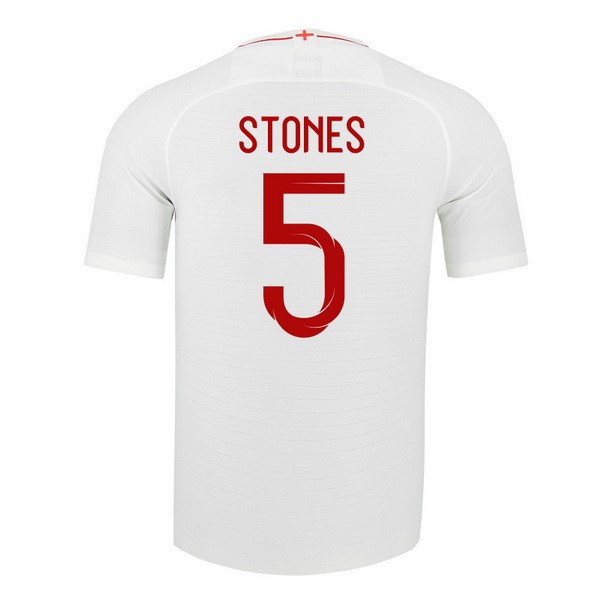 Camiseta Inglaterra 1ª Stones 2018 Blanco